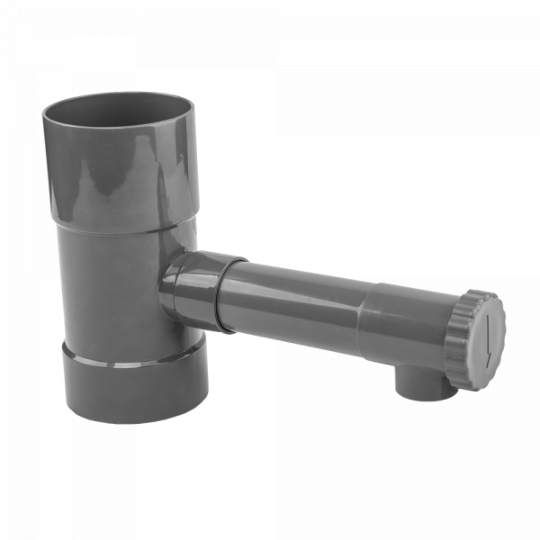 Sběrač dešťové vody s ventilem - do svodu 80 mm
